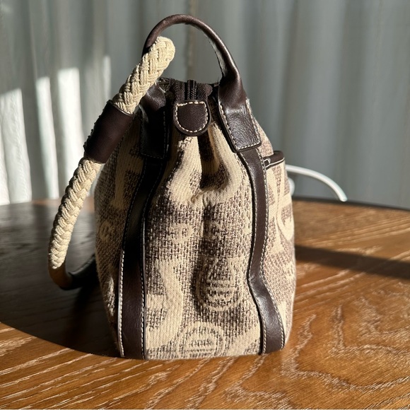 Etienne Aigner Vintage Monogram Jacquard Hobo Bag - Picture 2 of 7